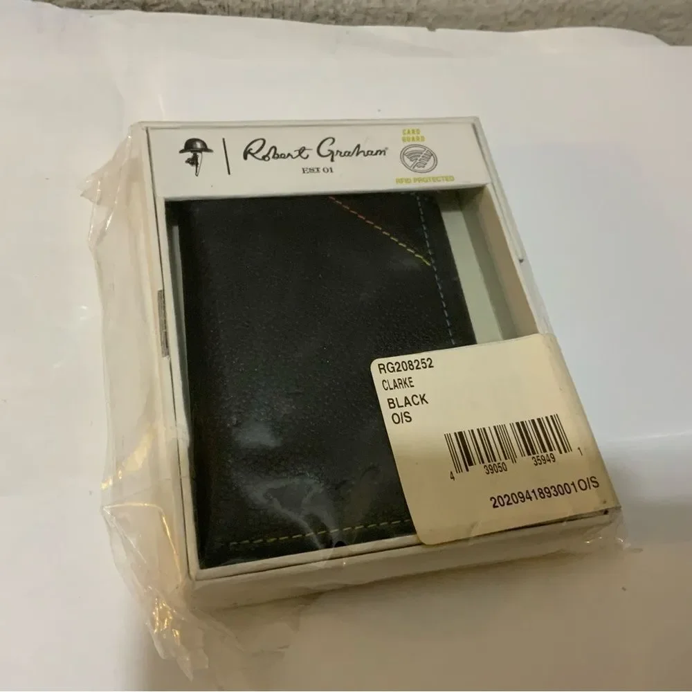 NEW! ROBERT GRAHAM Designer Leather CLARKE  Wallet.